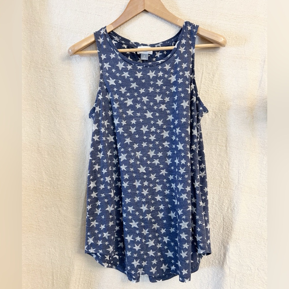 Old Navy Women’s Blue & White Stars Sleeveless Top/Tank Top (Size S)